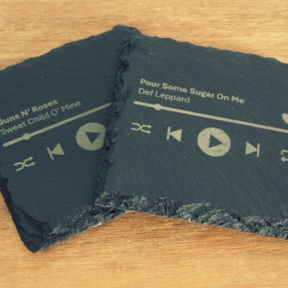 Bark & Burn Other - Custom Music Player Coasters (set of 4)